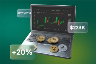Technology visualization of an AI automated trading system on Green Orion